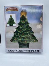 Mr. ChristmasNostalgic Green Christmas Tree Plate 8.5” x 7” New - £9.43 GBP
