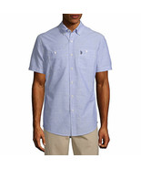 U.S. POLO ASSN. Men&#39;s Short Sleeve Button Down Shirt XXL Sharp Blue NEW - $53.02 CAD