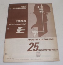 1969 Evinrude Outboards Parts Catalog Manual 25 Sportster - $13.98