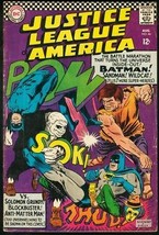 JUSTICE LEAGUE OF AMERICA #46-1966-BATMAN/SUPERMAN VG - £29.76 GBP