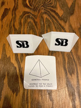 SB bank promotional item plastic geometric pyramid - $19.75