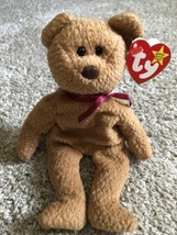 Ty Beanie Babies: Retired Curly the Bear RARE Gold Star Tag with ERRORS - £700.71 GBP