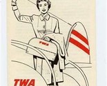 TWA Let&#39;s Talk About Shopping Abroad Brochure 1950&#39;s A Note From Mary Go... - £14.01 GBP