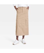 Universal Threads Women&#39;s Cargo Midi Skirt Size 2 Tan Color (FREE SHIPPING) - $22.99