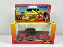 Solido Toner Gam I - Jeep Moto Pompe - No 2114- Sapeurs Pompiers. Good Cond - $16.62