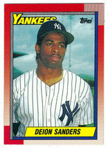1990 Topps #61 Deion Sanders New York Yankees Rookie Card - £2.01 GBP