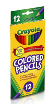 Crayola  Colored Pencils, 12-Count, Pack of 1, Bright Bold Assorted Colors - $5.90