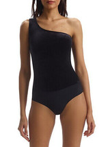COMMANDO Velvet One Shoulder Bodysuit Black Top Size Large $98 NWT - £21.11 GBP