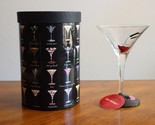 Lolita Love My Martini The Flirtini Glass 10oz Hand Painted Lips Eyes w/... - £12.02 GBP