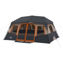 10-Person Instant Cabin Tent – 2-Room Family Camping Tent with Rainfly - $227.05