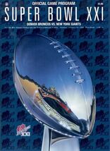 NFL SUPER BOWL XXI PROGRAM ON A 12x8IN METAL SIGN MANCAVE - €21,34 EUR
