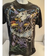 Vintage1994 Liquid Blue Wizard Merlin T- Shirt Size Large All Over Print... - £179.74 GBP