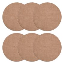 Rustic Burlap Round Placemats - 12&quot; Diameter Burlap Circle Rustic Table ... - $13.49+