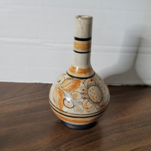 Tonala Mexican Pottery Vase Home Decor Handmade Hand Painted - £15.82 GBP