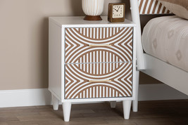 Hazel Carved Contrasting Nightstand - $185.00