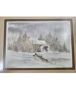 Dorothy Speiser Antiquity Lithograph Winter Snow Water Mill Signed Numbered - £27.18 GBP