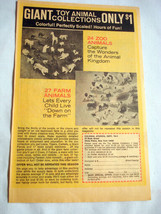 1971 Color Ad Giant Toy Animal Collection Colonial Studios, White Plains NY - £6.38 GBP