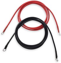 0 Awg 3Ft High Amp Pure Copper Battery Cable With 5/16″ And, Marine &amp; Solar - £32.16 GBP