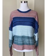 New Abound Sweater Size XXL Womens Crew Neck Long Colorblock Stripe Crew... - $329.65 MXN