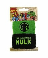 Hulk Green & Black Logo & Silhouette Wristband Set - $11.87