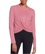 Calia by Carrie Underwood Mauve Knotted Front Long Sleeve Athletic Top W... - $457.05 MXN