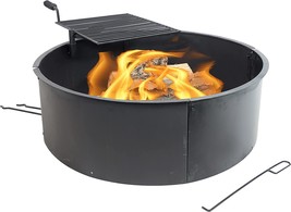 Sunnydaze Wood Burning Fire Pit - Campfire Ring With Cooking Grate, Bbq Grill - £183.30 GBP