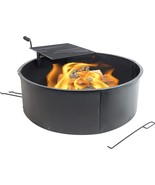 Sunnydaze Wood Burning Fire Pit - Campfire Ring With Cooking Grate, Bbq ... - £183.17 GBP