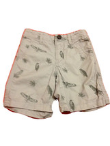 New Gap Kids Boys Gray Bird Print Flat Front 100% Cotton Back Pocket Shorts 3 3T - £15.02 GBP