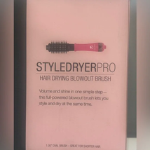 Calista Style Dryer Pro Hair Drying Blowout Brush (peach) 1” - £23.49 GBP