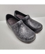 Crocs Neria Graphic Clog Womens Black Gray Floral Roses Size 10 - $24.23