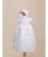 Gorgeous White Lace Baby Girl Christening Dress Hat Set, Crayon Kids USA... - £43.39 GBP