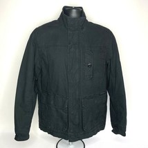 Converse One Star Black Jacket Quilted Lined Zip Snap Front Coat Size XS - £18.13 GBP