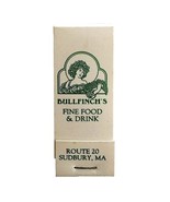 Bullfinch&#39;s Food And Drink Restaurant Vintage Matchbook Full Unused E34m1 - $367.78 MXN