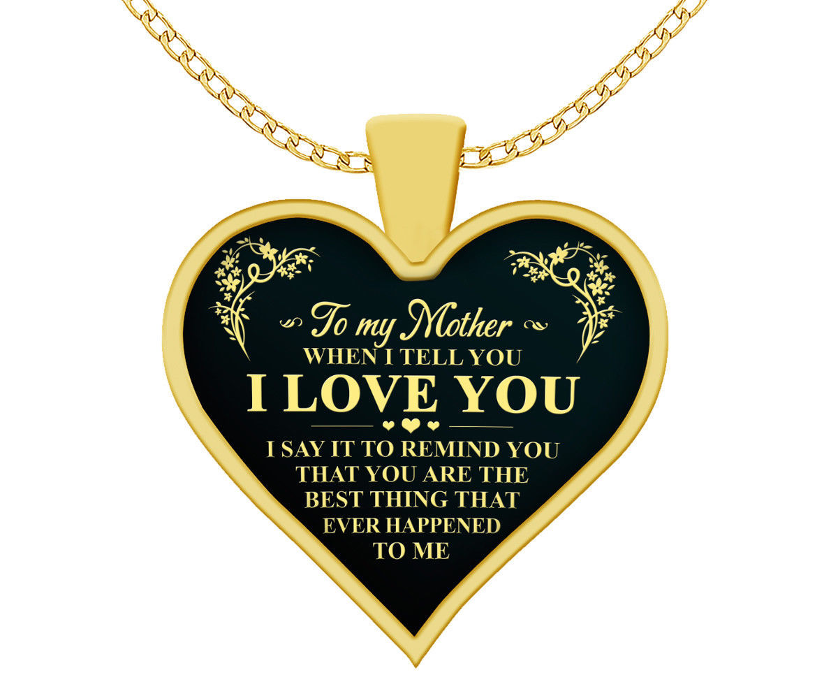 Mother's Day Gift Necklace for Mom I Love You High Quality Necklace Chain -N363