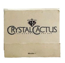 Crystal Cactus Restaurant Bar Vintage Matchbook Hyatt Regency Unused E34m4 - £11.72 GBP