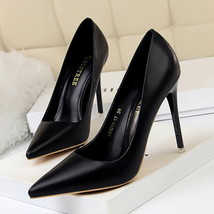 Heels Shoes Woman Women&#39;s High Heel Pink Pumps  Autumn Point Office Heeled Matte - £40.53 GBP