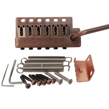 Double tremolo Locking Tremolo System Bridge Stainless Steel Saddles &amp; B... - $57.41