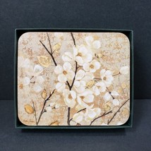 Jason &quot;Blossoming Branches Coasters&quot; 6 Coasters Cream Gold White - £17.98 GBP
