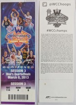 West Coast Conference Championships Las Vegas Session 3 Mar 8 2013 Ticke... - €4,25 EUR West Coast Conference Championships Las Vegas Session 3 Mar 8 2013 Ticke... - €4,25 EUR