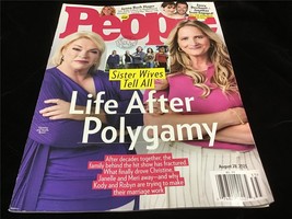 People Magazine August 28, 2023  Sister Wives, Zoey Deschanel, Jonathan Scott - £7.72 GBP