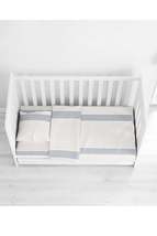 100% Cotton 4 Piece Baby Duvet Cover Set 100x150 Duvet Cover, 120x180 Bed Sheet, - £22.80 GBP