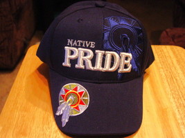 Native Pride Indian Baseball Cap #2 ( Dark Blue ) - £8.43 GBP