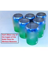 6 pack of Green 12 oz, Beer Soda Can Covers, Sleeve Wrap Camo Golf Beach... - £7.85 GBP