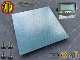 5 Year Warranty Thunderbolt 5x5 Heavy Duty 60&quot; x 60&quot; Floor Scale 5,000 l... - $899.00