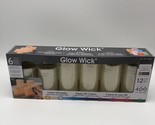 Glow Wick LED Candles Multifunction Remote Control 8 Color Choices 6 Pac - £25.69 GBP