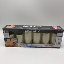 Glow Wick LED Candles Multifunction Remote Control 8 Color Choices 6 Pac - £25.64 GBP