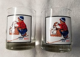 Norman Rockwell &quot;A Boy Meets His Dog&quot; Glasses Arby&#39;s Pepsi 1979 Promo - ... - £9.57 GBP