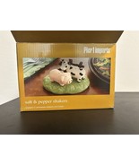 Salt Pepper Shaker Set Pier 1 Import 3 Piece Country Farm Display Stand ... - $27.77 CAD