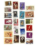 Lot of 23 RUSSIA USSR Postage Stamps Vintage 1961 1962 Historical  Polit... - $7.00