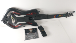 Guitar Hero 5 Video Game + Warriors of Rock Wireless Guitar + Wii Controller! - £119.86 GBP